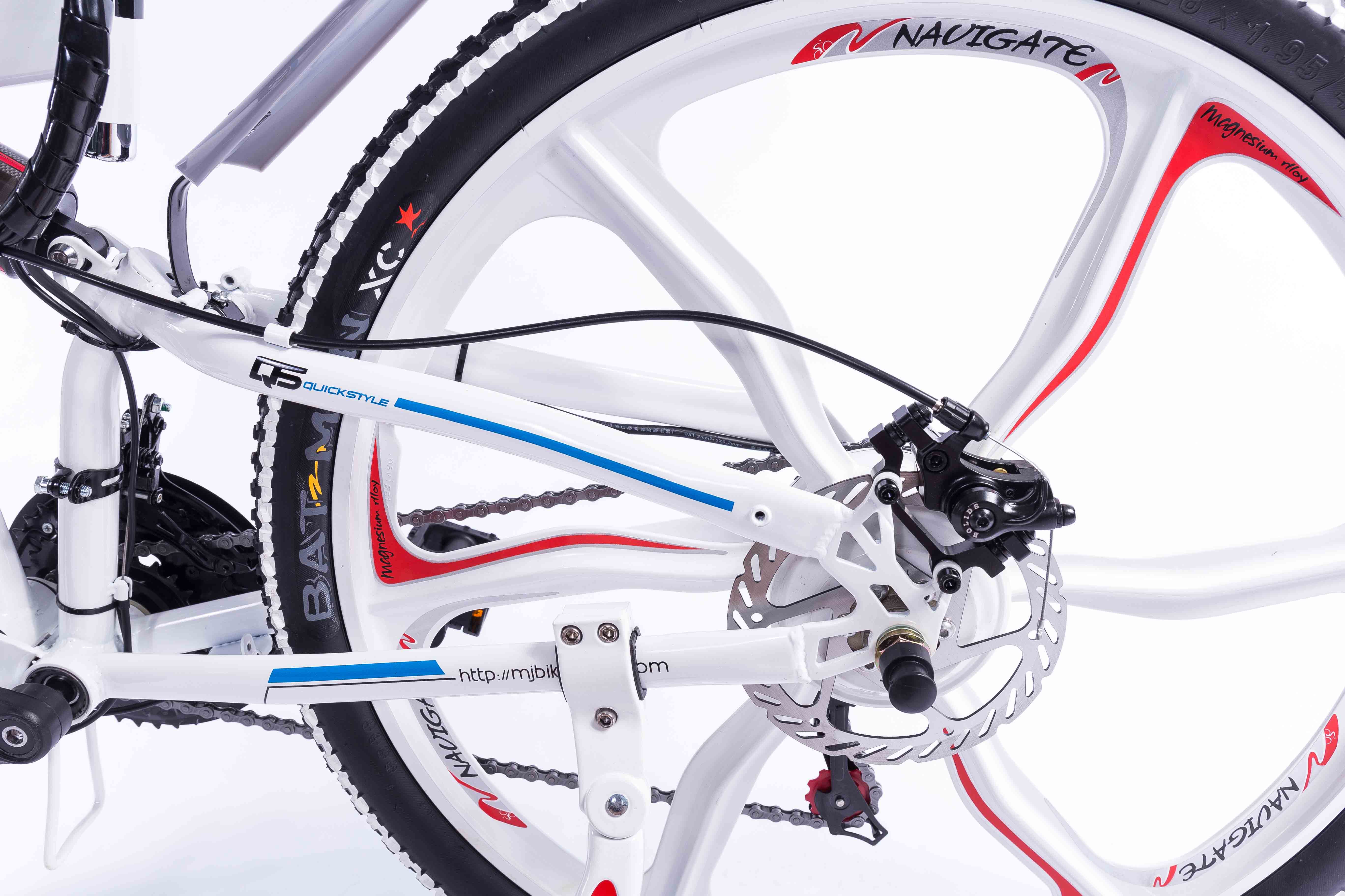 Durable Folding E Bike Integrated Wheel Multi Color Carbon Steel Frame