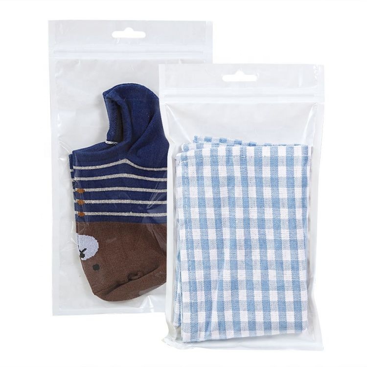 Glossy Clear Plastic Ziplock Pouch Bag For Mobile Phone Case And USB Cables Packaging