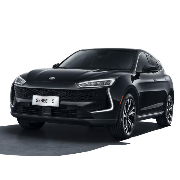 Black Electric Hybrid SUV Integrated Body Structure DFSK Seres 5 EVR New Energy