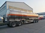 Stainless Steel 42000 Liter Diesel Tank Trailer 3 Axles