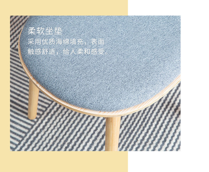 Customized solid wood designer furniture simple hotel dining room deformed dining chair