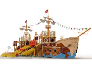 Quality Customized Fiberglass Pool Pirate Ship Amusement Ride Safe And Durable wholesale