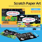 Children Diy Scratch Art Decor Painting Educational Drawing Paper