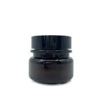 PET Amber Plastic Cosmetic Jars 30g 50g Round Silk screening