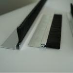 Flexible Window Door Metal Brush Seal Strip Nylon Bristles Weatherstripping