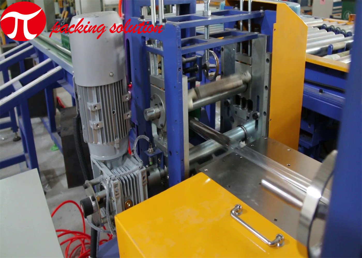 Customized Automatic Steel Tube Packing Machine 300-700mm Diameter With Storage Station