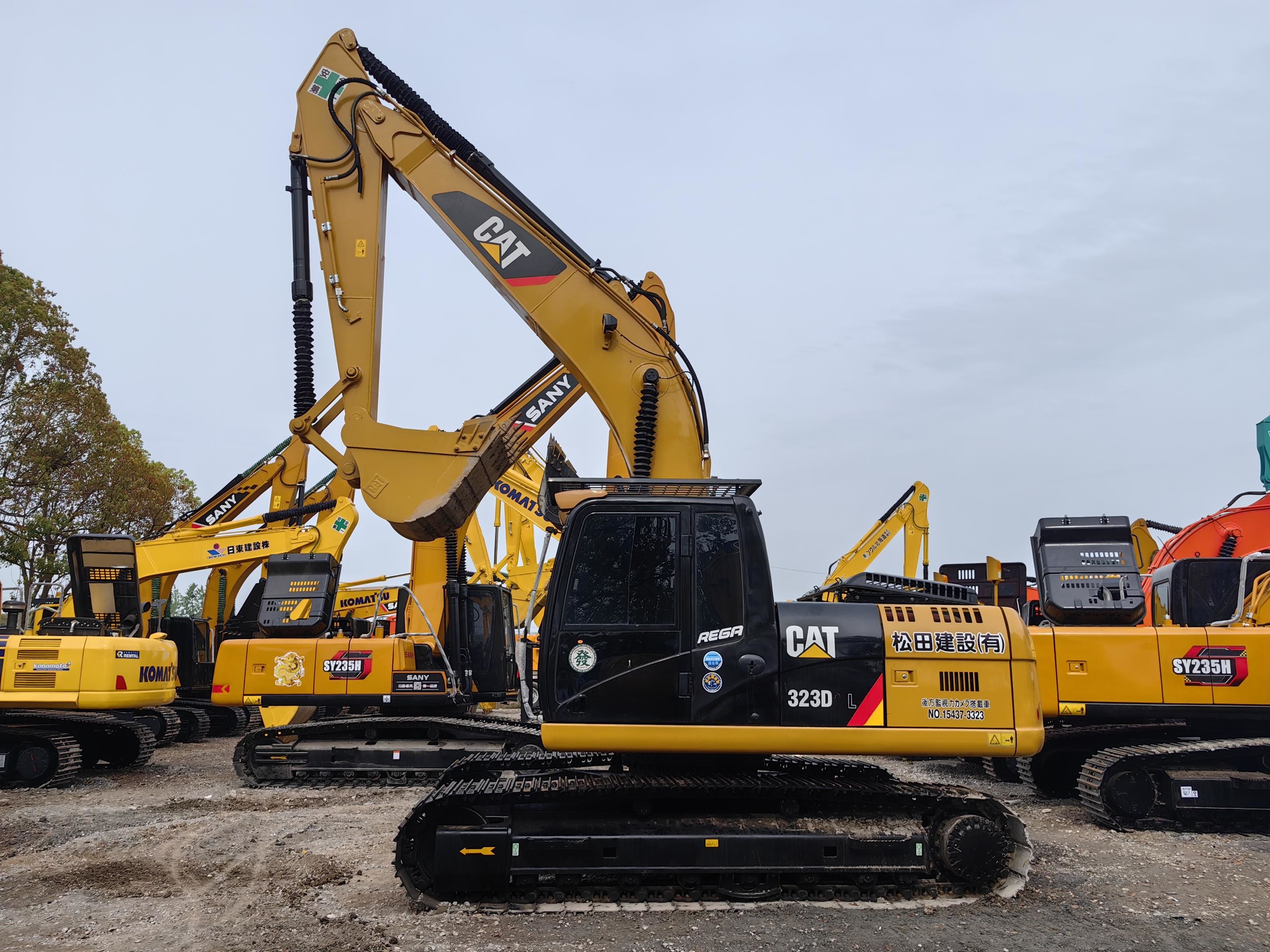 323d2 323dl Used CAT Excavators Heavy Machine 22500kg Used Excavator Machine