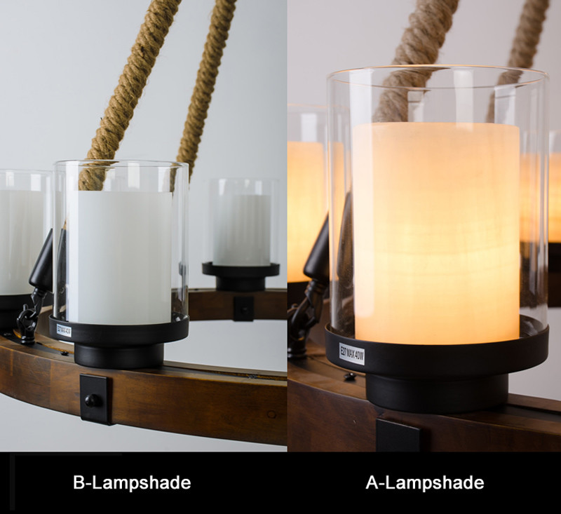 Retro Vintage Rope Pendant Light Lamp Loft Creative Personality Industrial Lamp(WH-CI-158)