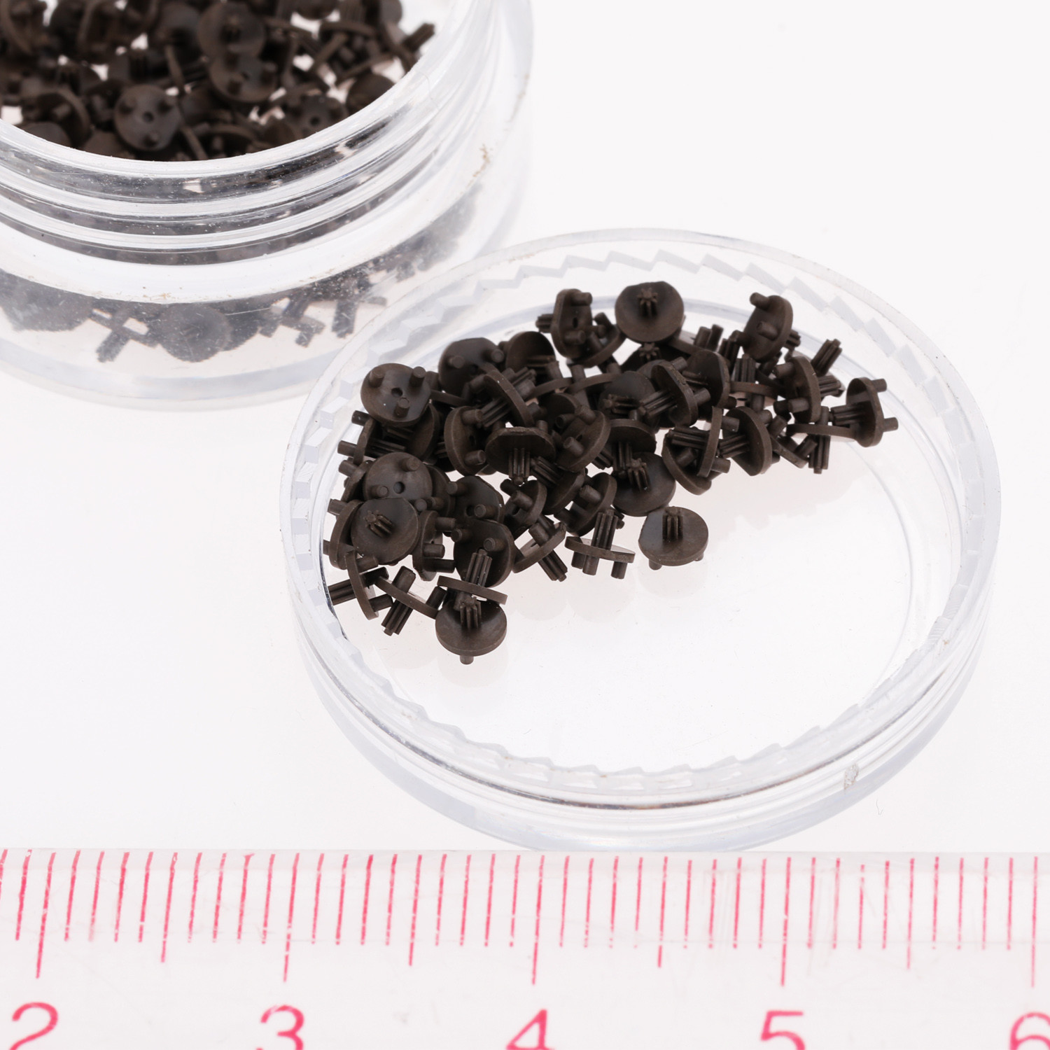 Coating Brush Injection Molded Gears Parts Grounding Tumbled Finish