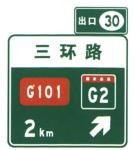 Hot Sale Exit Number Sign Traffic signs Guide Road Signs On High Speed Way