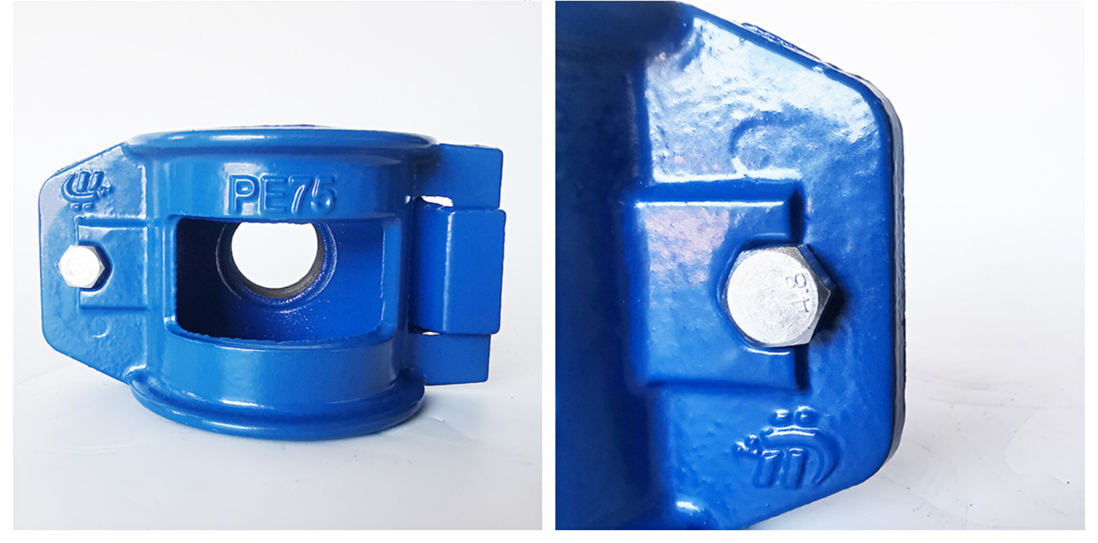 1.6mpa BSP NPT Cast Iron Pipe Fittings Saddle Clamp