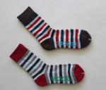 Striped Tube Kids Socks With Needle 120N Kids Happy Socks Cotton Children Sock