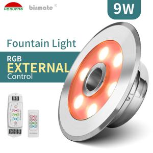 Quality 630nm IK10 Underwater LED Fountain Lights 9W External Control wholesale