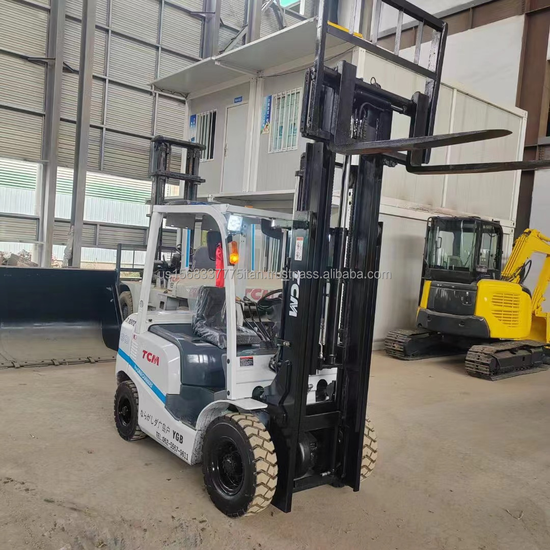 TCM YGB 3 Ton Used Forklift 2016 Year Original Hydraulic Cylinder Japan TCM Fork Lift