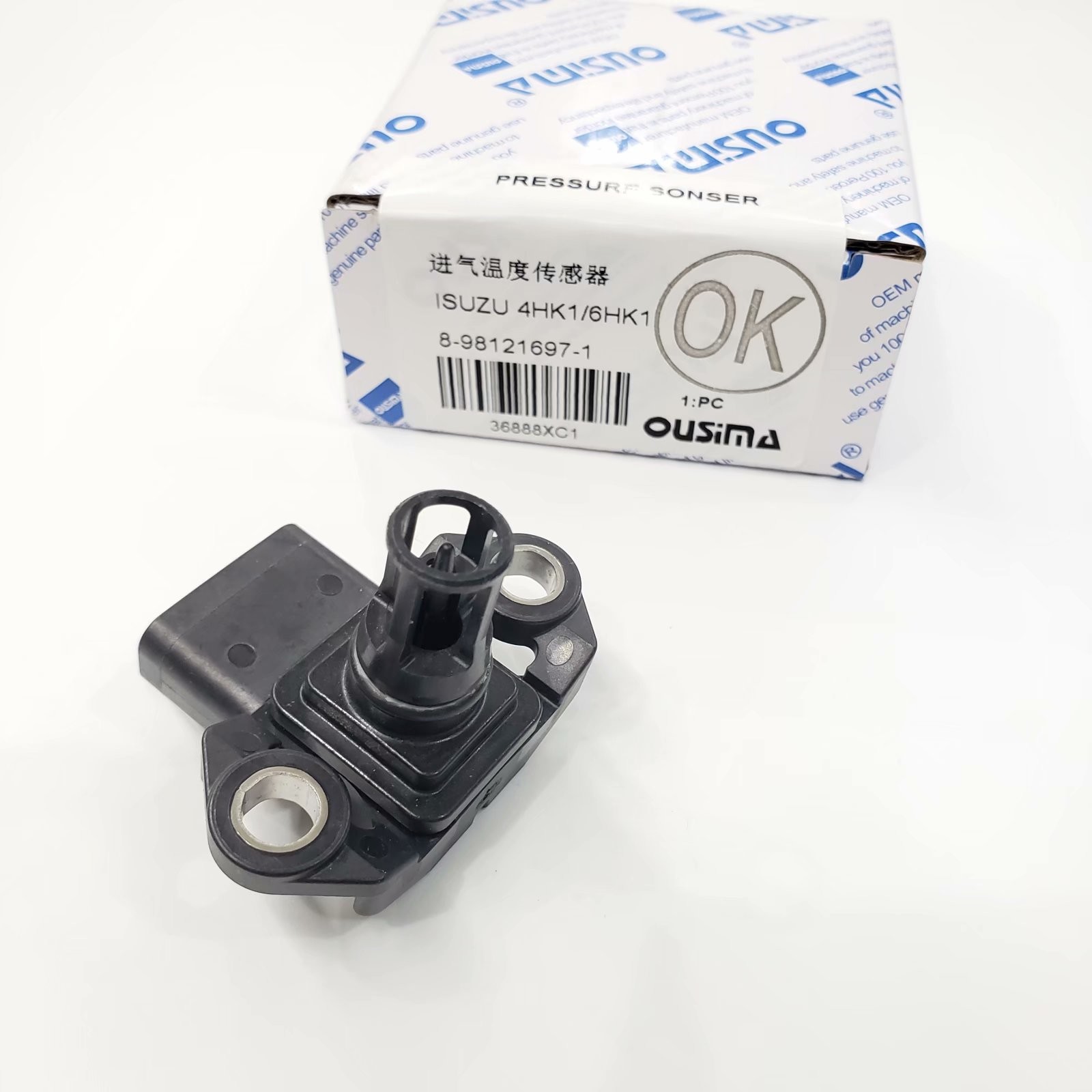 OUSIMA 8-98121697-1 Map Pressure Sensor 8981216971 Intake Air Pressure Sensor For ISUZU 4HK1 6HK1
