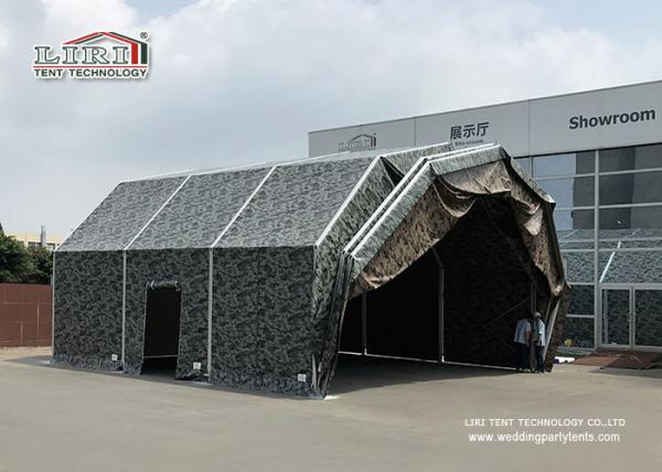 Camouflage Color Relocatable Aircraft Hangar 25 X 50 Side Hard Wall WITH