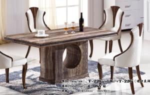 Quality modern rectangle 1.4m marble dining table furniture wholesale