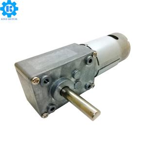 Quality Stainless Steel DC Worm Gear Motor , 5~6000rpm Worm Gear DC Motor 12V wholesale
