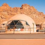 Geodesic Dome Glamping Prefabricated Tents Metal Frame Camping Tourism
