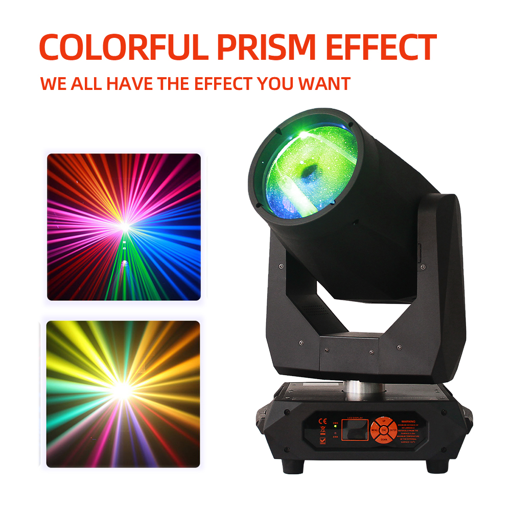 ATG IP65 300W LED Beam Moving Head Light Smooth LED Dimme 0-100% for Stage Equipment