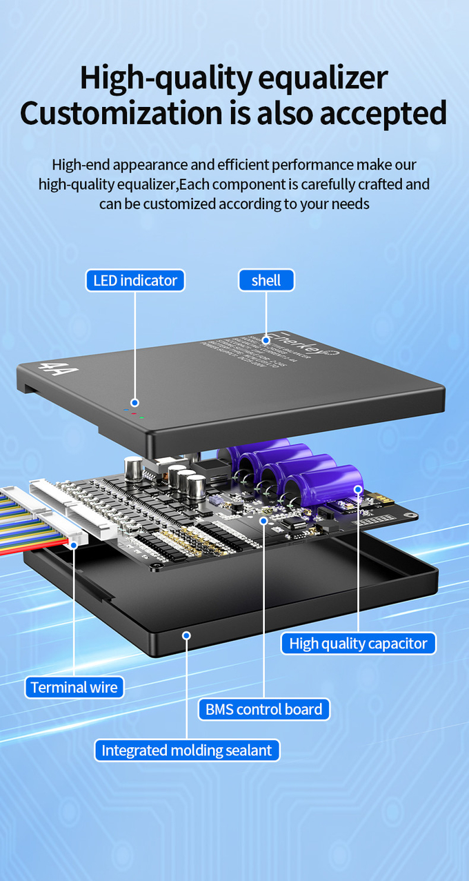 Enerkey Active Balancer Bluetooth 4A 2S-24S Battery Equalizer With Mobile App For Lifepo4/Li-ion
