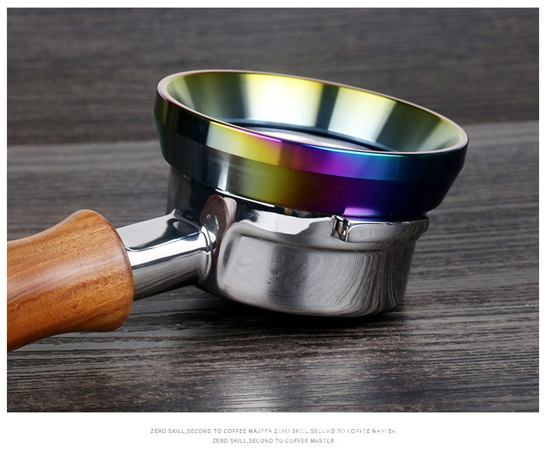 51/53/58mm Silver Dosing Ring Portable Eco-Friendly Funnel for Precision Coffee Dosing