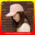 QF17016 Sun Accessory customized wholesale baseball caps and hats for ladies
