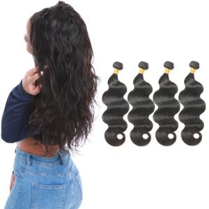 Quality 8A Unprocessed Healthy Body Wave Weave Hair 16 Inch 4 Bundles No Tangle wholesale