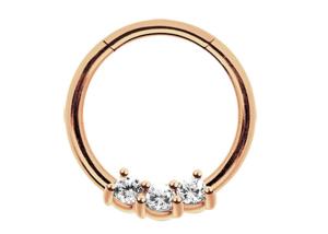 Quality Helix 14k Gold Septum Ring , 8mm And 10mm Nose Ring for Daily wear wholesale