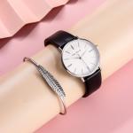 Waterproof 3ATM Ultra Thin Quartz Watch 36mm Women'S Watch Gift Set