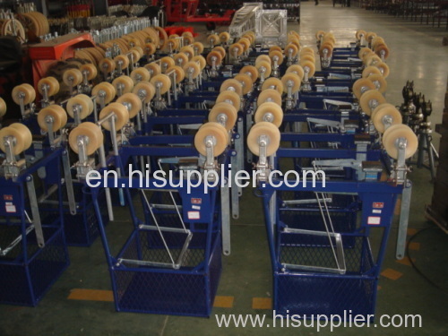 Overhead Line Conductor Installation Stringing Tools Conductor Aerial Cart