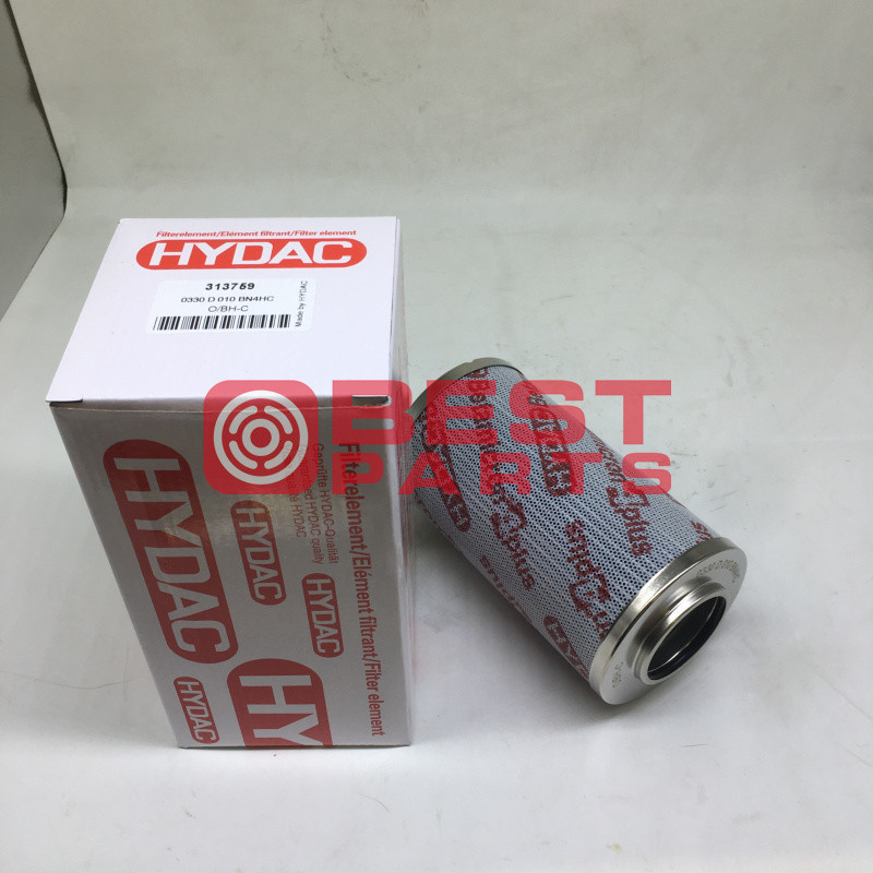 Excavator Engine Parts Hydraulic Pressure Filter Element 313759 / 0330 D 010 BN4HC