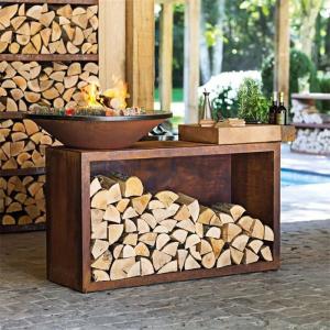Quality Rectangular Corten Steel Outdoor Fire Grill wholesale