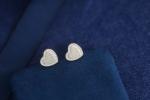 Hypoallergenic Silver 925 Sterling Earrings Stud Jewellery Heart Stud Customized