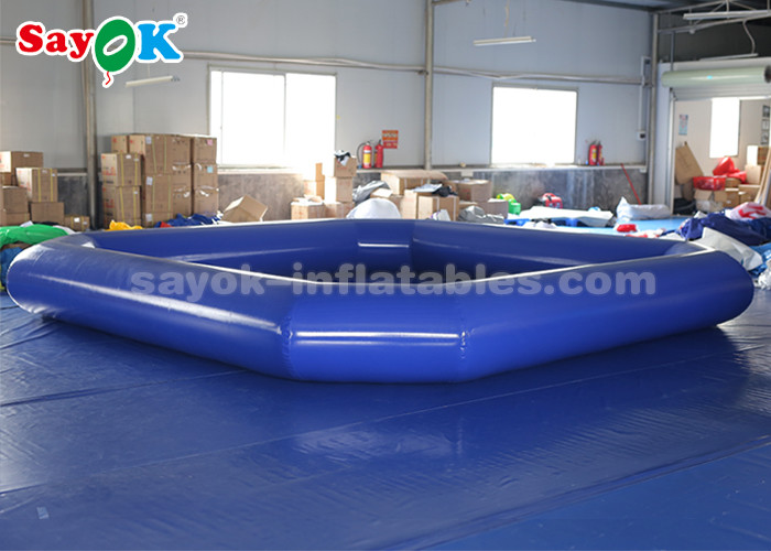 Inflatable Ball Game Blue Inflatable Water Pool For Advertising / Blow Up Swimming Pool