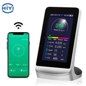 Quality Indoor WiFi Air Quality Monitor HCHO TVOC CO2 PM2.5 PM10 PM1.0 wholesale
