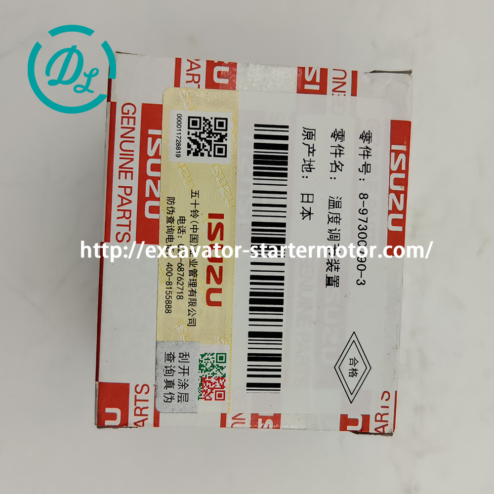 8-97300790-3 Excavator Thermostat 82℃ 8-97300790-2 ISUZU 4HK1 Engine