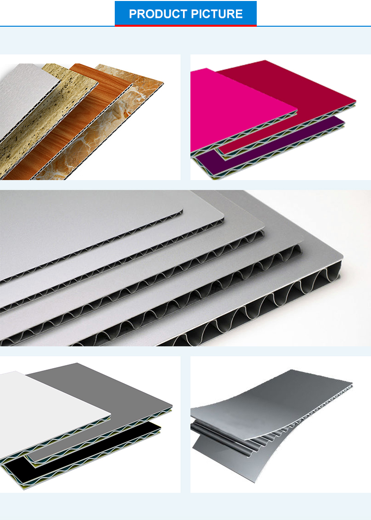 3D Exterior Perforated 1220mm Aluminum Corrugated Panel ACM Aluminium Composite Panel 8mm