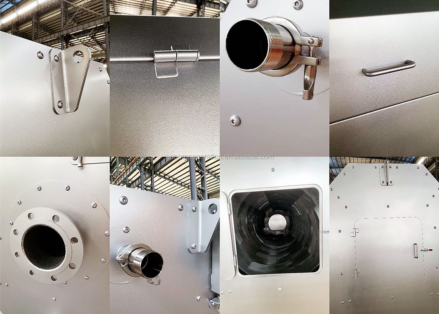 85L/H Internally Fed Rotary Drum Screen SUS304 0.75kw Rotating Drum Screen