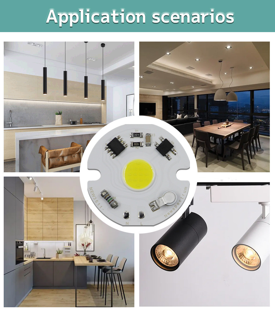 No Flashing Smart LED Module CCT 6000K Energy Saving COB LED Chip