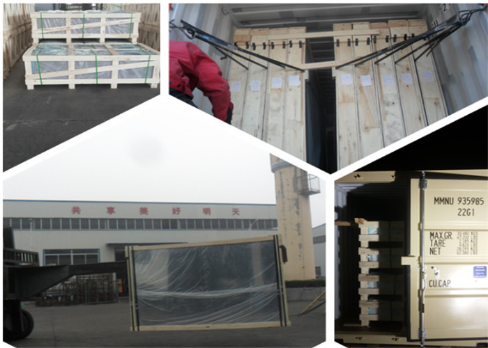 Flat Shaped Double Glazed Insulated Glass Hollow Structure For Restaurant