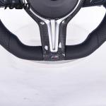 Perforated Smooth Leather Carbon Fiber Steering Wheel For BMW