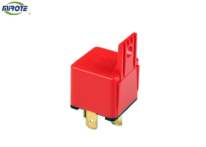 Red Cover 40 Amp Relay 4 Pin HELLA Mini Auto Relay With Bracket For Car Headlight 24v relay automotive