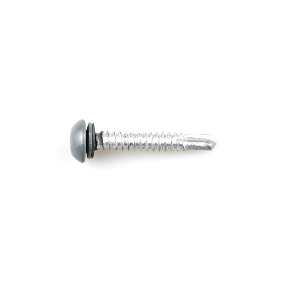 Truss Head Self Drilling Screws With Black Epdm Washer And Stainless Steel Torx Drive