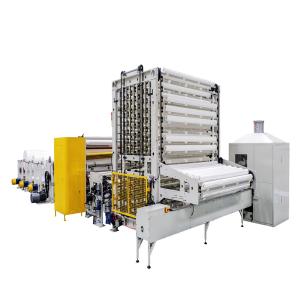 Quality 14 - 45kw Toilet Paper Rewinding Machine 380V 2150mm width wholesale