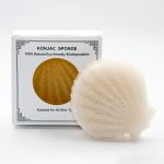 HIJU Bamboo Charcoal Natural Konjac Sponge Butterfly Bath Sponge For Dry Skin