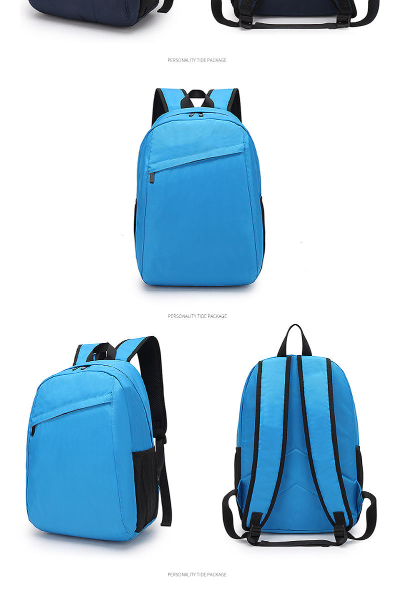 Wholesale custom logo men and women leisure fashion middle school students waterproof backpack school bags