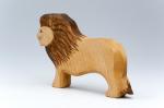 No Burrs Handmade Wooden Animals , Waldorf Wood Carved Lion