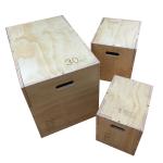 3 In 1 Anti Skid Wooden Plyo Box For Jump Training Customized Logo
