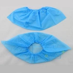 Quality Virgin Polyethylene Blue Disposable Shoe Covers Good Resistance to Liquids Dust Dirt wholesale